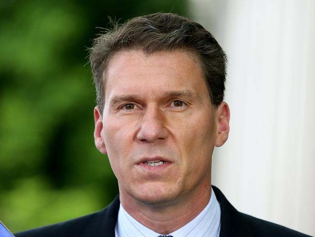 Senator Cory Bernardi made an official complaint against the ABC over a skit where an Australian political candidate was branded a c**t. Picture: Kym Smith