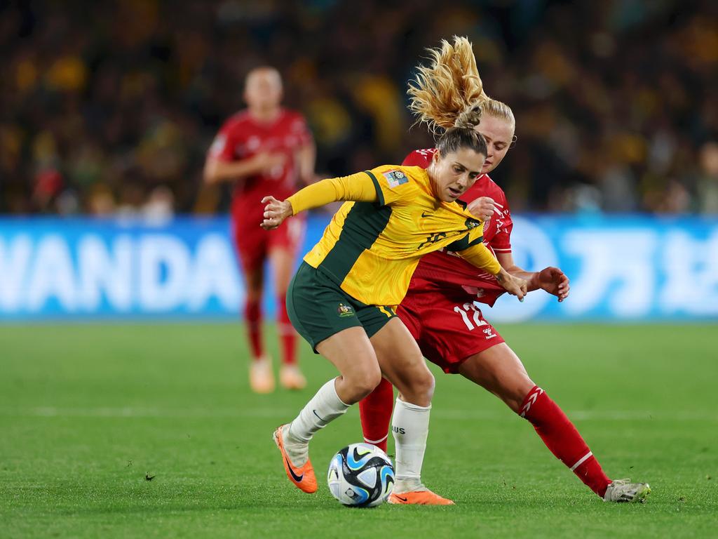 Katrina Gorry has covered over 40km for the Matildas at the World Cup. Picture: Getty Images