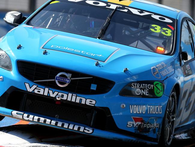 Scott McLaughlin in action during Day 2, Saturday of the GC 660 through the streets of Surfers Paradise. Pics Adam Head