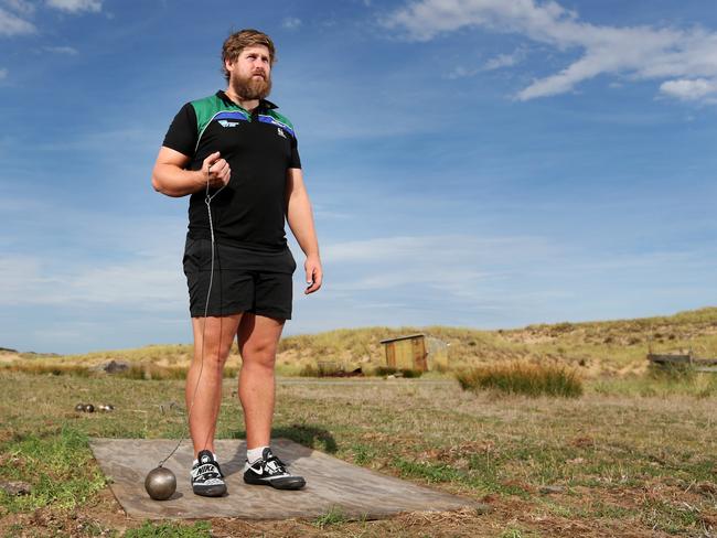 Like his brother Hamish, hammer-thrower Huw Peacock, above, has been selected for his second Commonwealth Games. Picture: NIKKI DAVIS-JONES