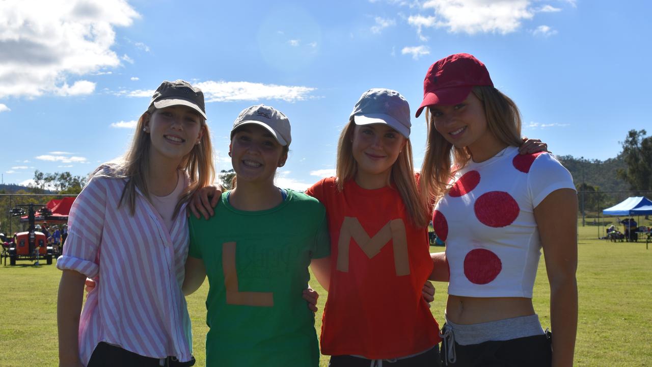 Meg Hayes, Lily Chooling, Annie Morrison and Ava Roche at the 2024 Rockhampton Relay for Life event.