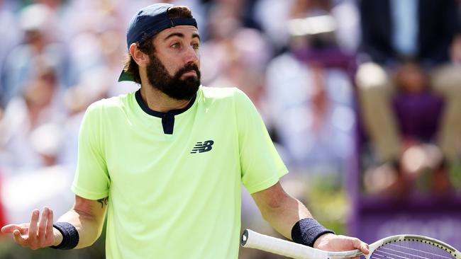 Jordan Thompson’s doubles partner Max Purcell has been suspended. (Photo by Clive Brunskill/Getty Images)