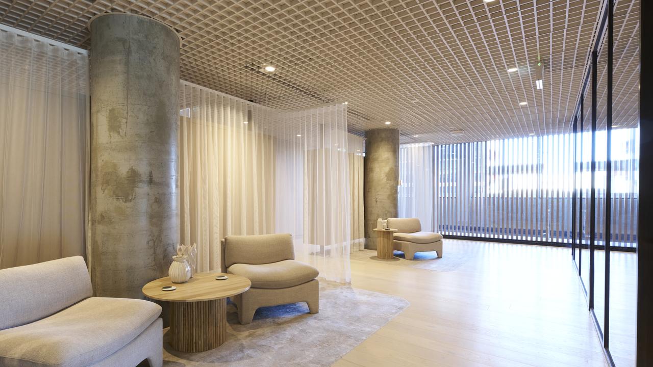 There is a spa for massages and facials, a heated swimming pool and sauna on the first floor. Picture: Supplied