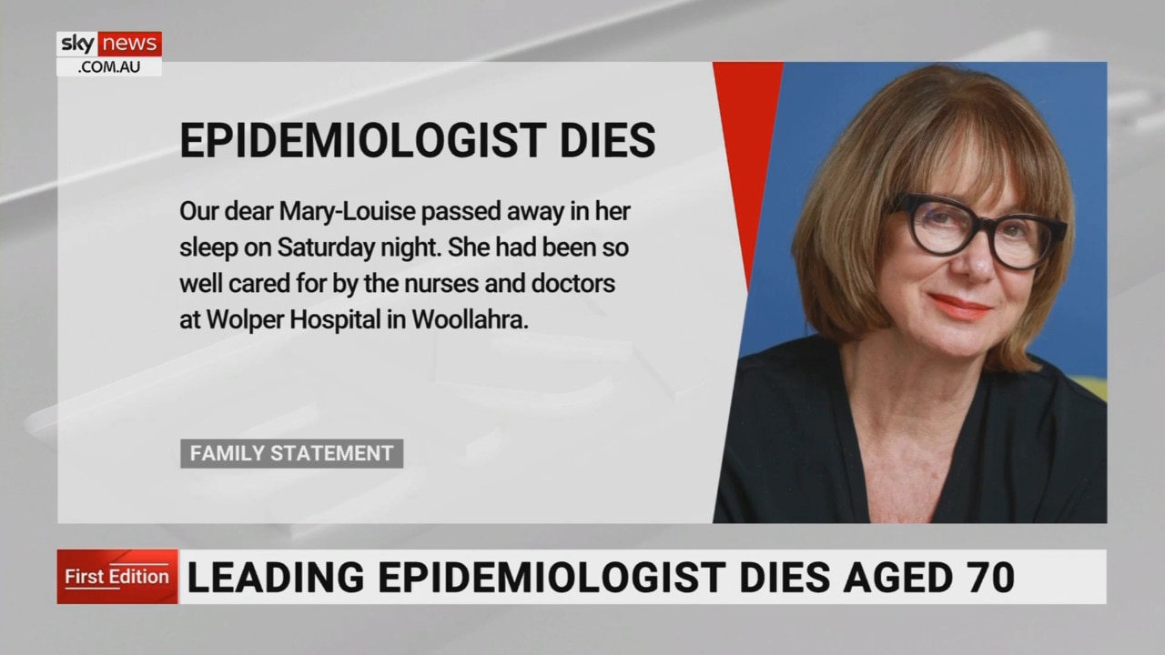 Leading epidemiologist Mary-Louise McLaws dies aged 70