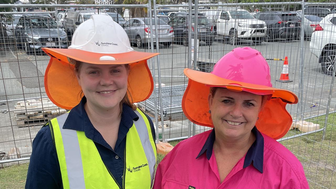 Hannah Connors and Lisa Devine are both enjoying their chosen trade careers at Sunshine Coast City Council.