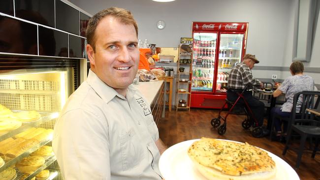 Martin Goldstein with a Thai Green Chicken Curry Pie. Picture: Richard Gosling