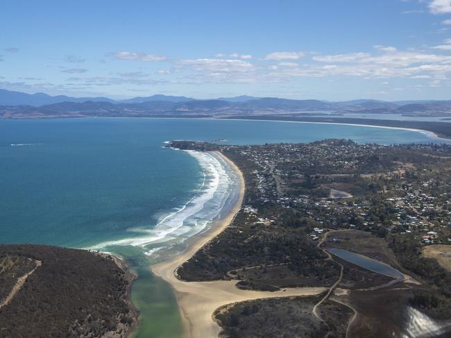 An Aboriginal thigh bone dating back to between 772 to 991AD was discovered by a member of the public at Carlton Beach in 2022. Picture: Luke Bowden