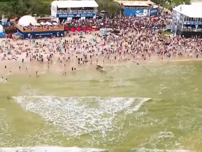 Crowds at a previous WSL event held on the Gold Coast.