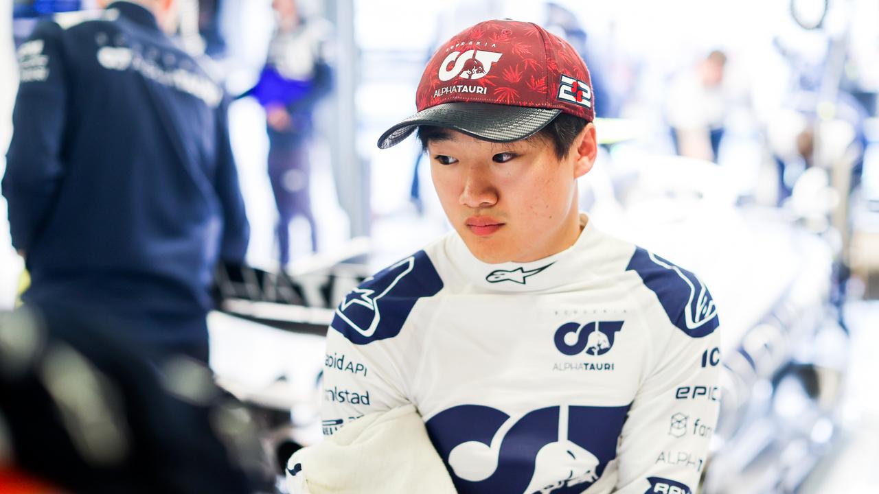 Yuki Tsunoda can get fired up in the car. (Photo by Peter Fox/Getty Images)