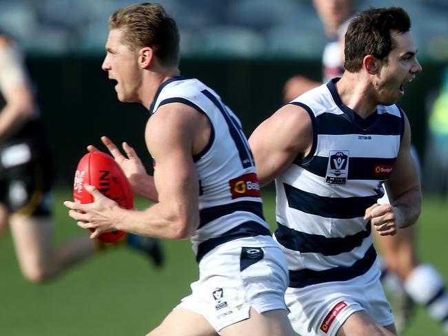 Scott Selwood and Daniel Menzel are on the mend. Picture: Glenn Ferguson