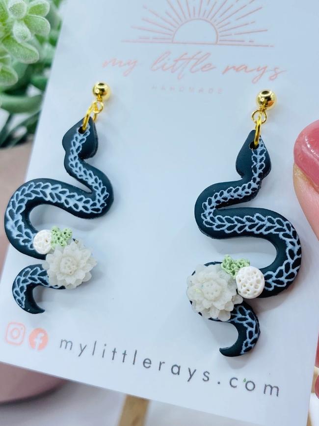 Some of Nicole Mitris' earrings from her business My Little Rays. Picture: Instagram