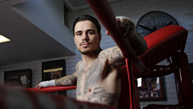 George Kambosos Jnr at The Gairy St Clair Boxing Fitness Gym on the 4th June 2020. Photographer: Adam Yip