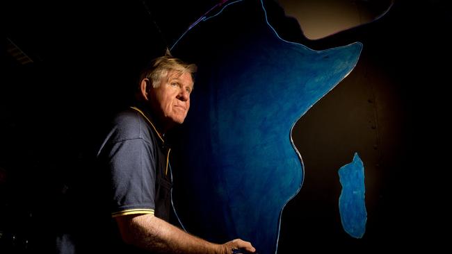 Marshall Cox from Toowoomba West Lions Club getting ready for the Christmas Wonderland of Lights. Photo Nev Madsen / The Chronicle