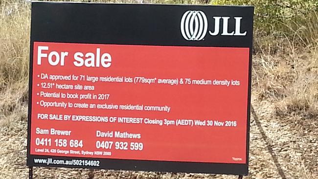 Land next to St Joseph’s Spirituality Centre in Baulkham Hills is about to be sold to the highest bidder.