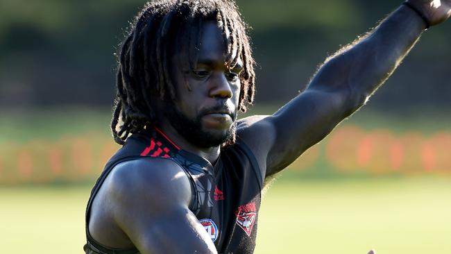 Anthony McDonald-Tipungwuti has had a great season but struggled against West Coast. Picture: Kylie Else