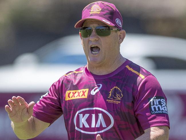 Kevin Walters. The Brisbane Broncos during day one of pre-season training at Red Hill.  Pic Peter Wallis