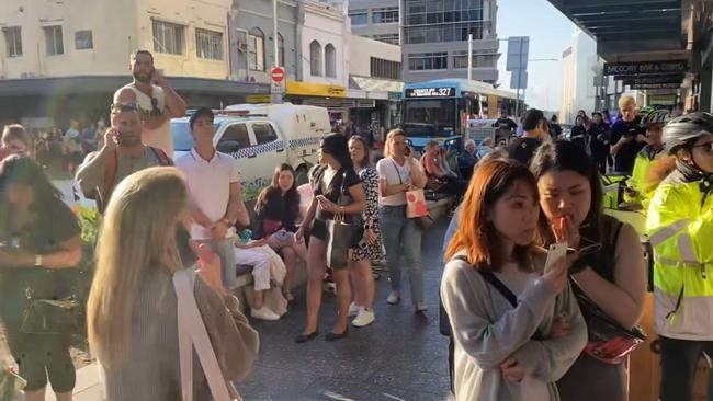 There have been reports of a stabbing at Bondi Junction.