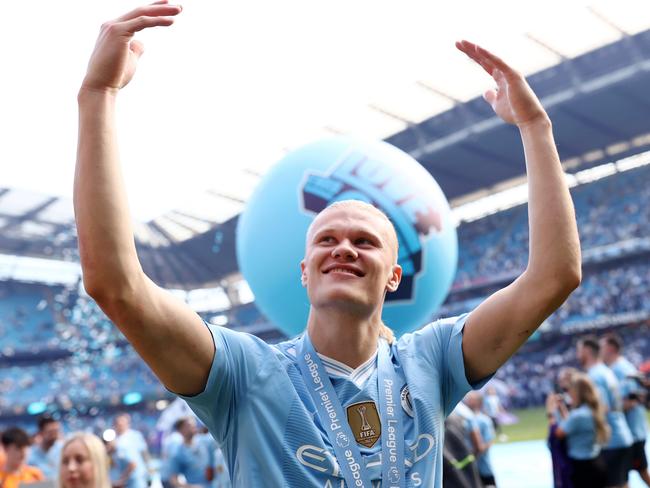 Erling Haaland’s reigning Premier League champs Manchester City are back in action. Picture: Naomi Baker/Getty Images