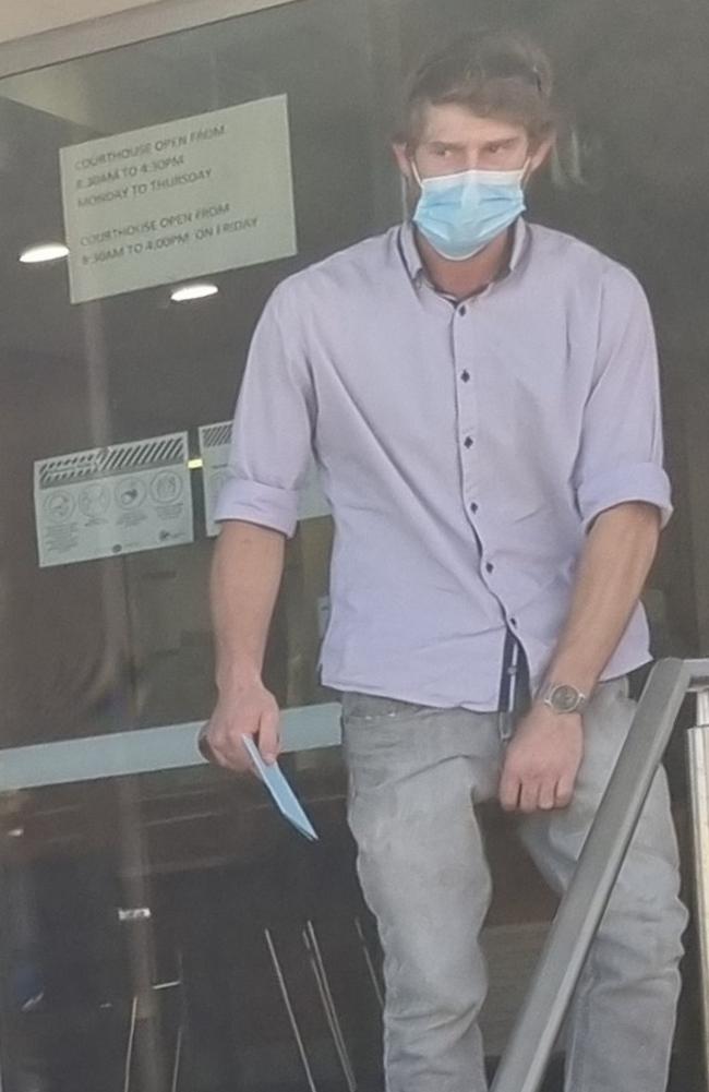 Harley Joshua Fitzgerald leaving Kingaroy Magistrates Court on February 17, 2022. Photo/Holly Cormack