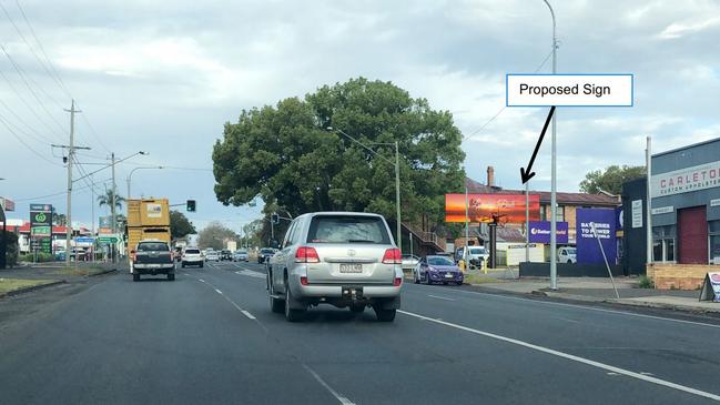 A new digital billboard sign has been proposed along one of Toowoomba's busiest roads.