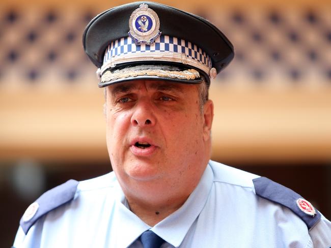 Assistant Commissioner ­Michael Corboy, branded parents taking their kids to sport while over the limit as “criminals”. Picture: Tim Hunter