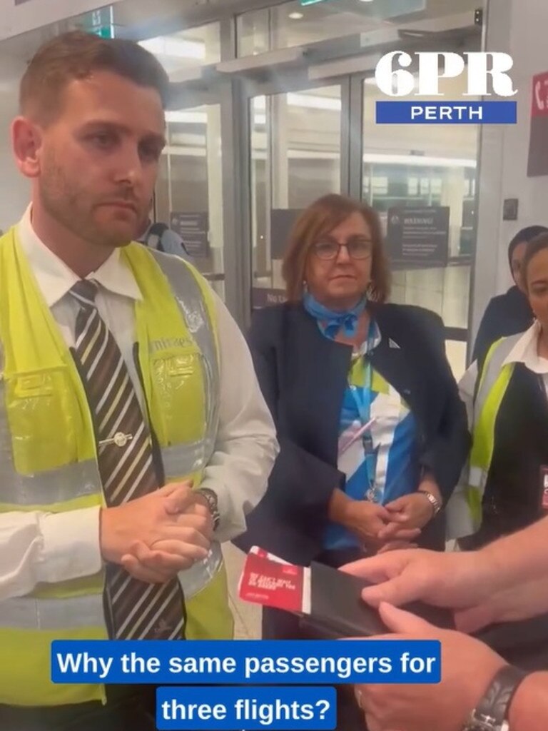 The flight was delayed three times in 24 hours. Picture: 6PR Perth