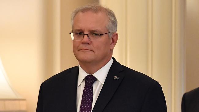 Former prime minister Scott Morrison had himself sworn into five extra ministries, during the pandemic. Picture: Getty