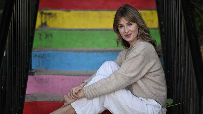 Author, actor and the 2024 The Australian/Vogel’s award winner Kristina Ross near her home on the Gold Coast. Picture: Lyndon Mechielsen