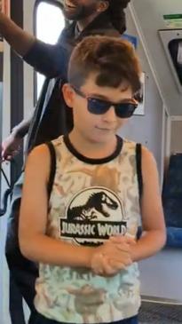 Cute moment kid absolutely nails making train announcement