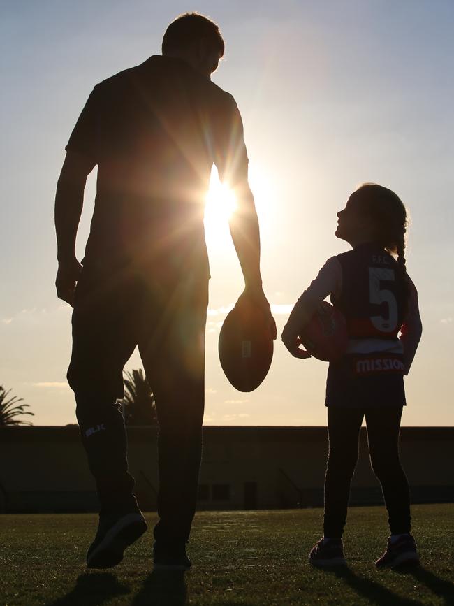 AFL’s Auskick program is a winner, Jessica Halloran says. Picture: Alex Coppel