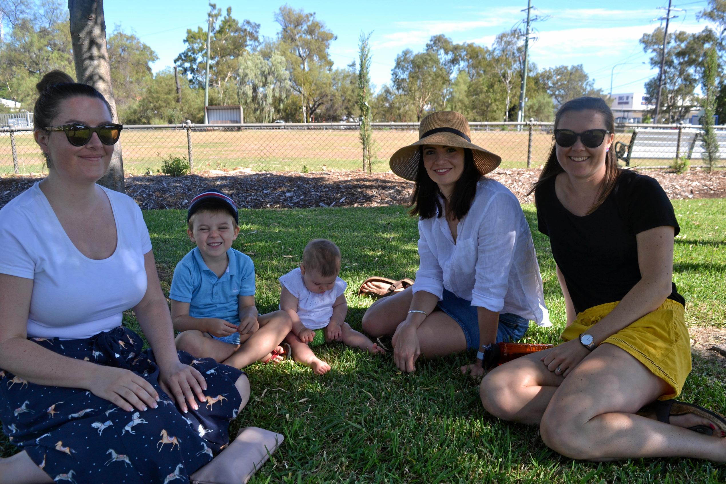 Robyn Maguire, Nicholas Summerville, Lauren Roberts, Sophie Roberts, and Kate Maguire. Picture: Meg Gannon