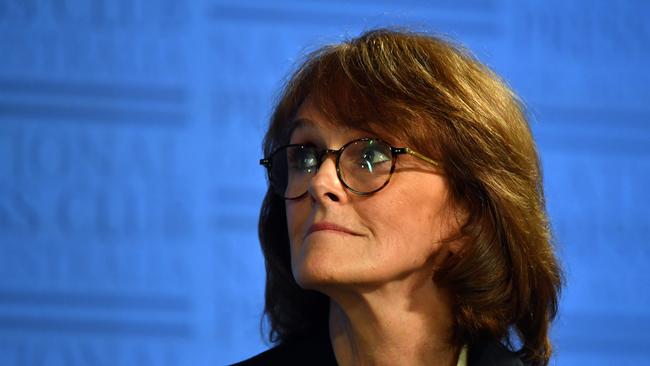 Australia Chief Scientist Cathy Foley appears at the National Press Club. Picture: Sam Mooy/Getty Images