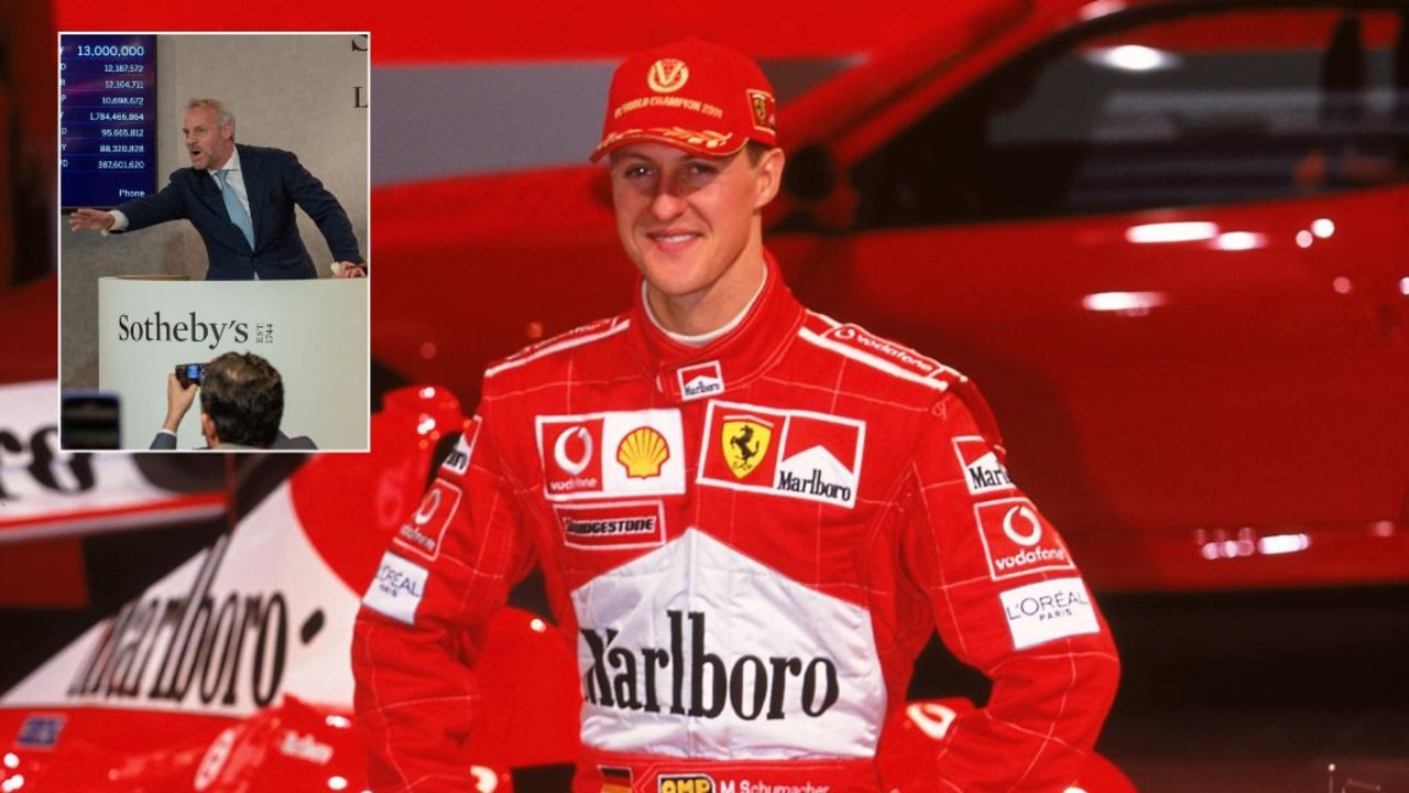 Schumacher’s legendary F1 Ferrari shatters records in $22m auction - Fox Sports