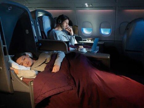 Qantas is advertising discounted first and business class seats on Airbnb.