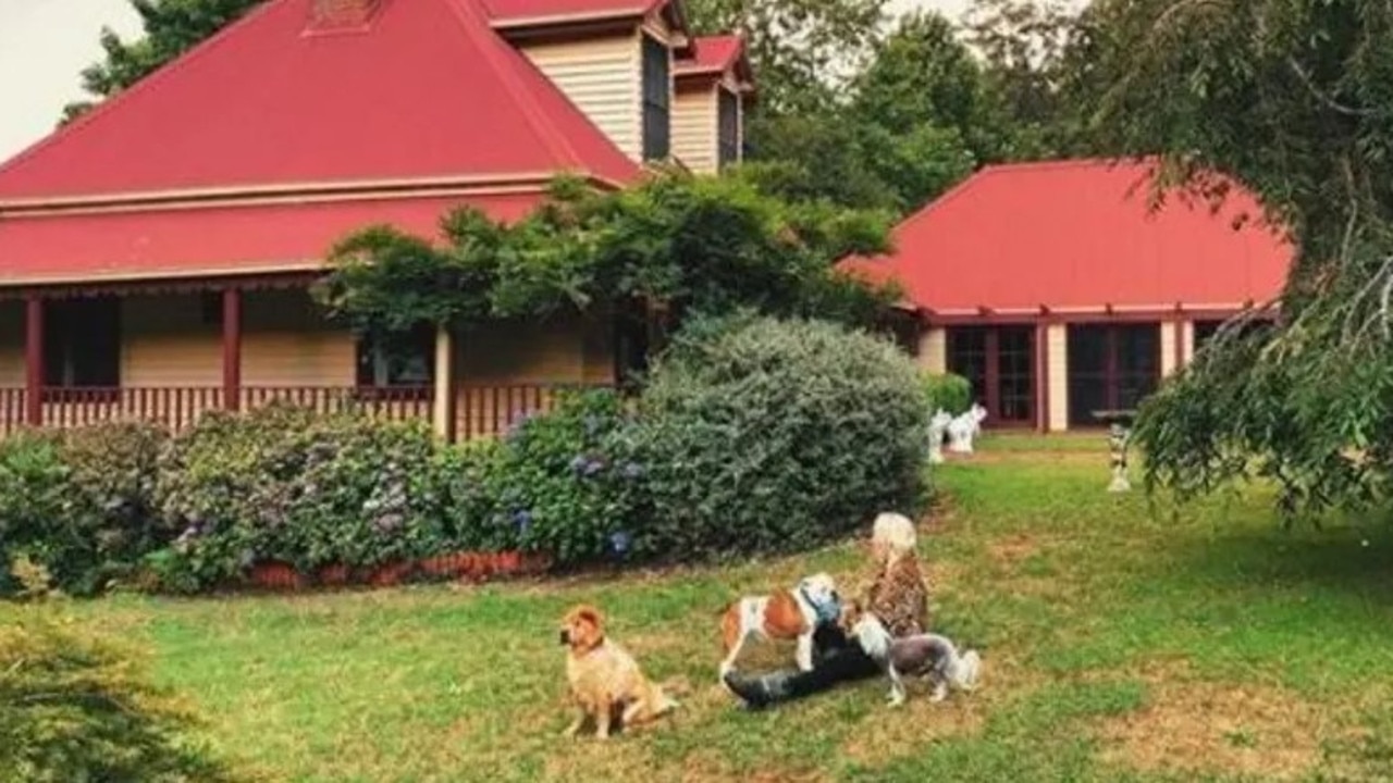 Imogen Anthony at the Robertson farm, which then-boyfriend Kyle Sandilands helped secure for $3 million.