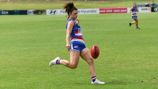 Central District captain Shelby Smith will hope to ignite the Bulldogs’ finals charge in their live streamed clash with West Adelaide. Picture: Supplied, Hannah Howard