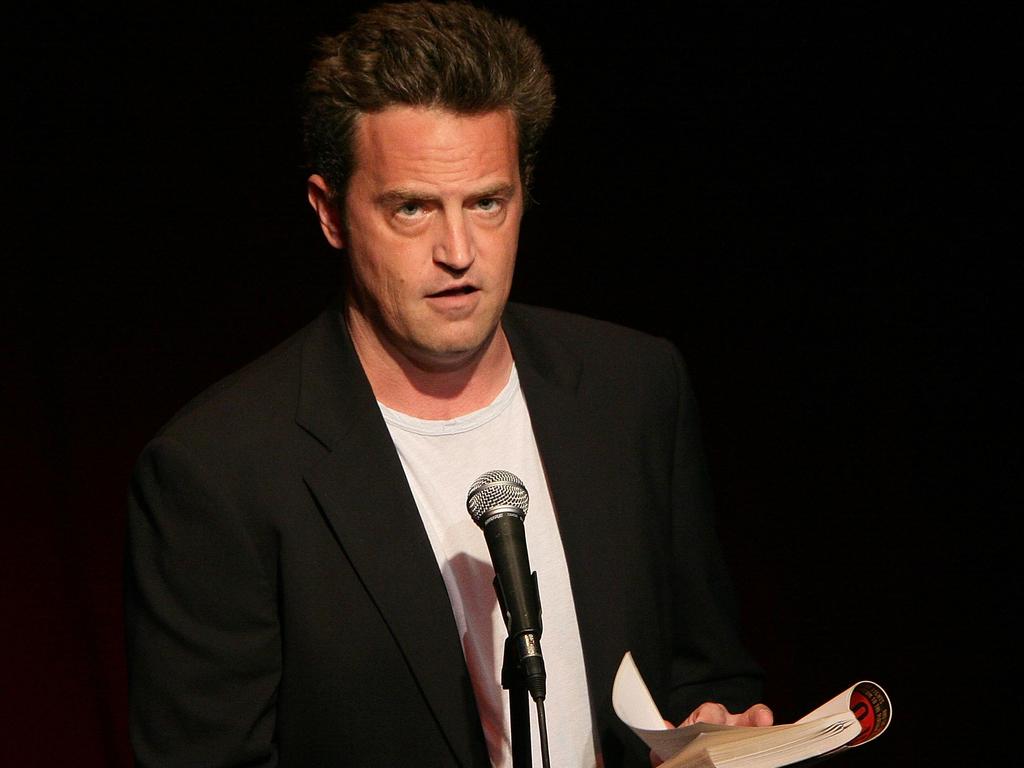 Actor Matthew Perry reads at the stage show Celebrity Autobiography: In Their Own Words on June 15, 2009 in Los Angeles. Picture: Getty Images