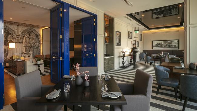 Inside the Sofitel hotel in Adelaide.