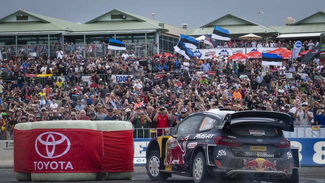 Sebastien Ogier (FRA) performs during FIA World Rally Championship 2018 in Coffs Harbour, Australia on November 16, 2018