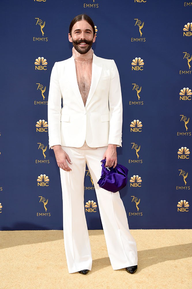 Queer Eye s Jonathan Van Ness makes a transparent statement on the Emmys red carpet Vogue Australia