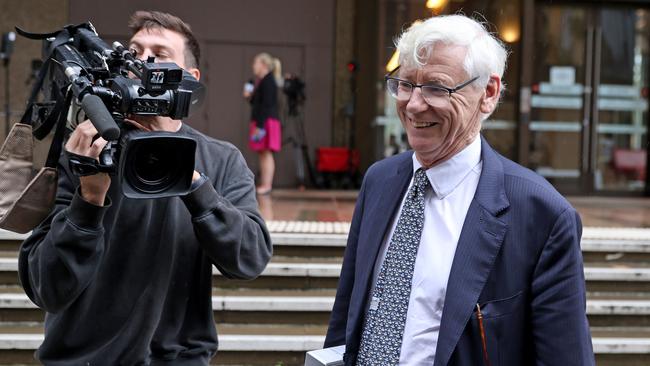 Seven executive Bruce McWilliam pictured he leaves Federal Court, Sydney CBD. Lehrmann v Network 10 hearing. Picture: NCA NewsWire / Damian Shaw