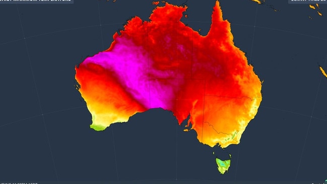 The forecast for Saturday 2 November - a warm one for the southern states and east coast. SUPPLIED: Weatherzone