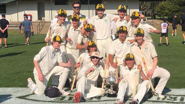 Trinity celebrating the 2019 premiership win. (Picture: Supplied)