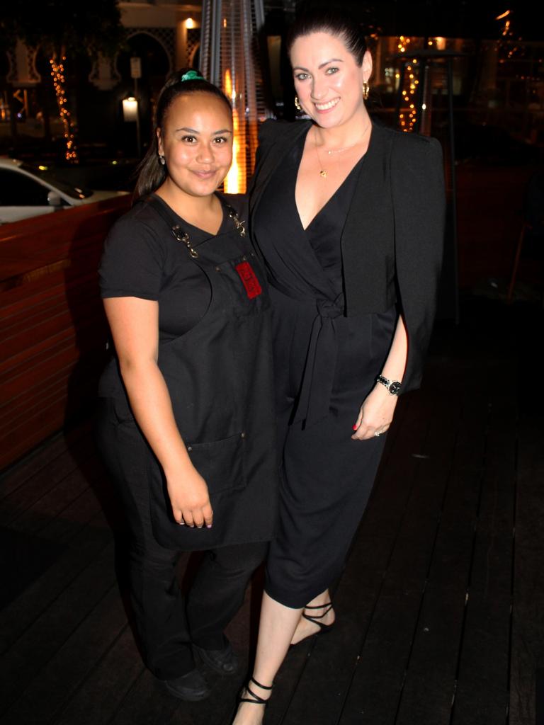 Te Waimarie Kessell and Lauren Duitsch at Mamasan Kitchen + Bar. Picture: Andrew Meadowcroft.