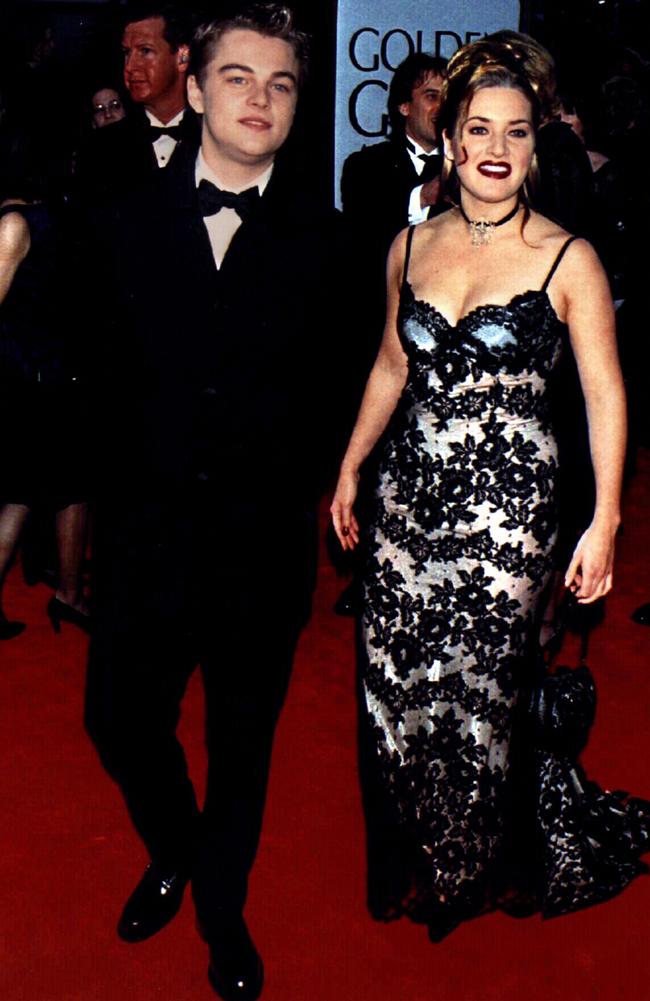 Arriving at the 1998 Golden Globe awards.