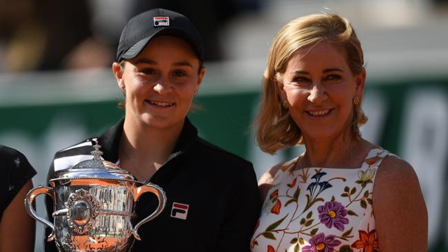 Chris Evert reveals shock cancer diagnosis. (Photo by CHRISTOPHE ARCHAMBAULT / AFP)