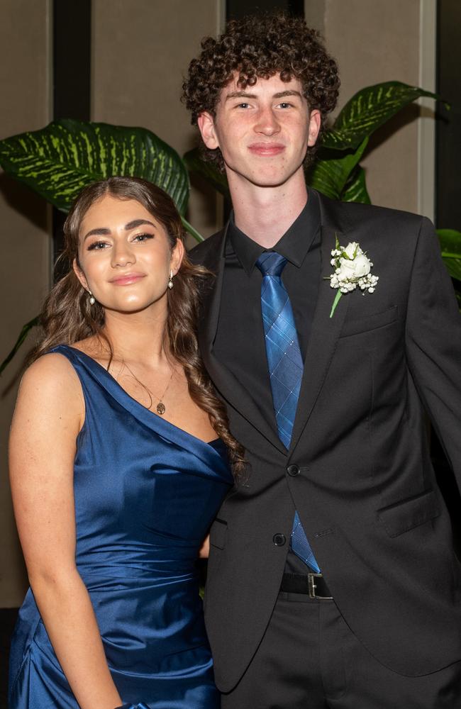 Kaitlyn Turpie and Ben Webb attending the Year 12 Formal Whitsunday Anglican School Saturday 14 September 2024 Picture:Michaela Harlow