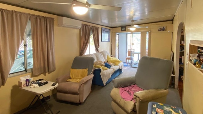 Inside the caravan annex