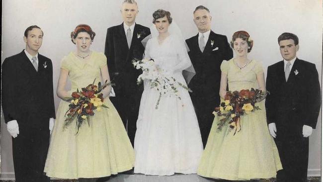 Bill and Jean Taylor on their wedding day. Picture: Contributed