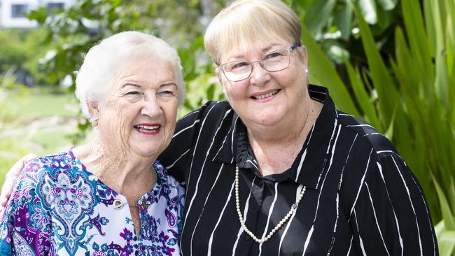 Former Pine Rivers Mayor Yvonne Chapman and former Caboolture Mayor Joy Leishman in 2020. Picture: File